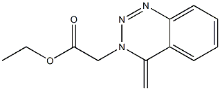 3,4-Dihydro-4-methylene-1,2,3-benzotriazine-3-acetic acid ethyl ester Struktur