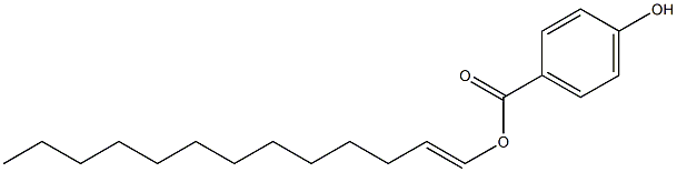 4-Hydroxybenzoic acid 1-tridecenyl ester Struktur