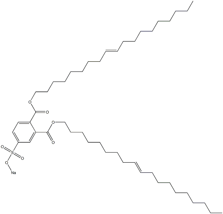 4-(Sodiosulfo)phthalic acid di(9-nonadecenyl) ester Struktur