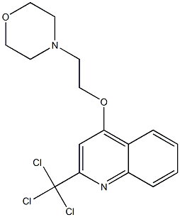 2-Trichloromethyl-4-(2-morpholinoethoxy)quinoline Struktur