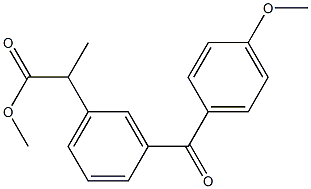 2-[3-(4-Methoxybenzoyl)phenyl]propionic acid methyl ester Struktur