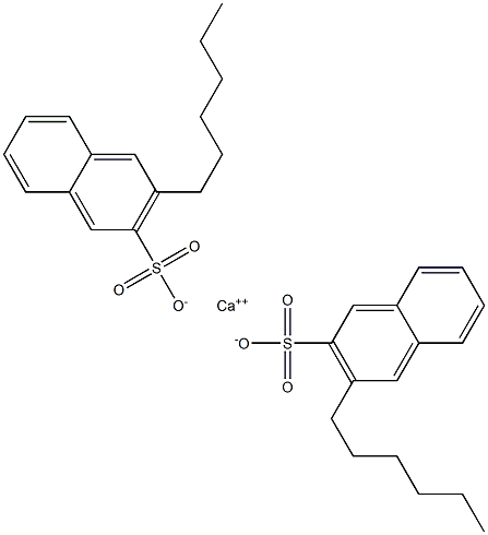 Bis(3-hexyl-2-naphthalenesulfonic acid)calcium salt Struktur