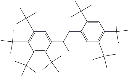 2-(2,3,4,5-Tetra-tert-butylphenyl)-1-(2,4,5-tri-tert-butylphenyl)propane Struktur