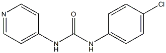 1-(4-Chlorophenyl)-3-(4-pyridyl)urea Struktur