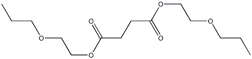 Butanedioic acid bis(2-propoxyethyl) ester Struktur