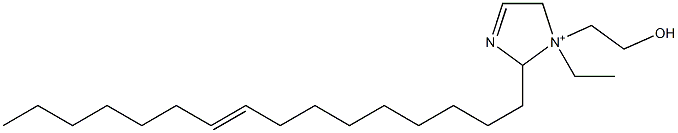 1-Ethyl-2-(9-hexadecenyl)-1-(2-hydroxyethyl)-3-imidazoline-1-ium Struktur