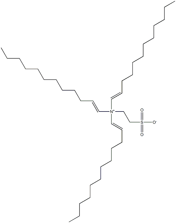 N,N-Di(1-dodecenyl)-N-(2-sulfonatoethyl)-1-dodecen-1-aminium Struktur