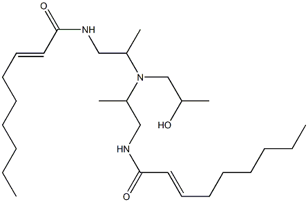 N,N'-[2-Hydroxypropyliminobis(2-methyl-2,1-ethanediyl)]bis(2-nonenamide) Struktur