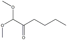 1,1-Dimethoxyhexan-2-one Struktur