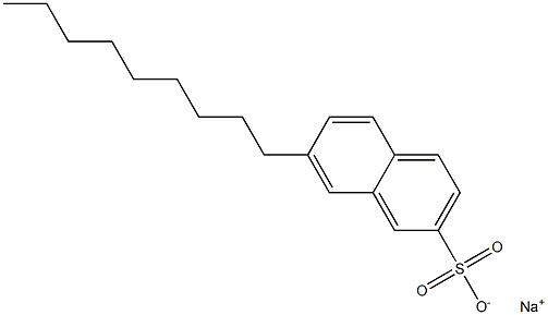 7-Nonyl-2-naphthalenesulfonic acid sodium salt Struktur