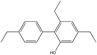 3,5-Diethyl-2-(4-ethylphenyl)phenol Struktur