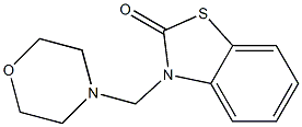 3-[(4-Morpholinyl)methyl]benzothiazol-2(3H)-one Struktur