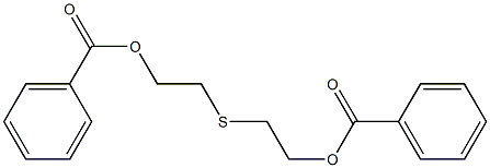 Bis[2-(benzoyloxy)ethyl] sulfide Struktur