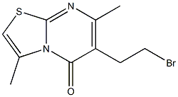 6-(2-Bromoethyl)-3,7-dimethyl-5H-thiazolo[3,2-a]pyrimidin-5-one Struktur