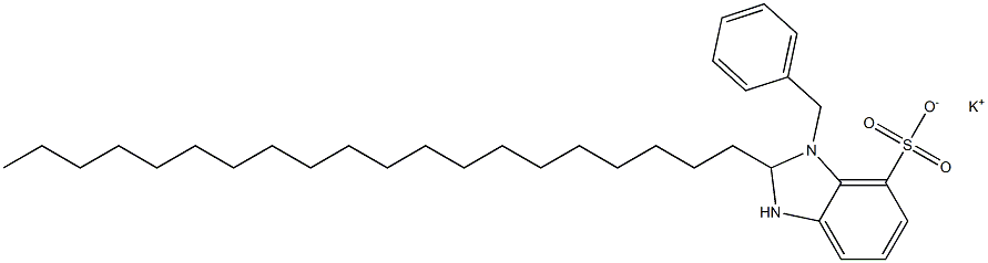 1-Benzyl-2,3-dihydro-2-icosyl-1H-benzimidazole-7-sulfonic acid potassium salt Struktur