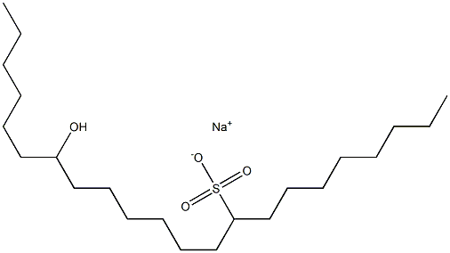 16-Hydroxydocosane-9-sulfonic acid sodium salt Struktur