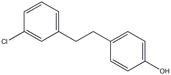 4-[2-(3-Chlorophenyl)ethyl]phenol Struktur