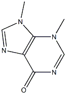 3,9-Dimethyl-9H-purine-6(3H)-one Struktur