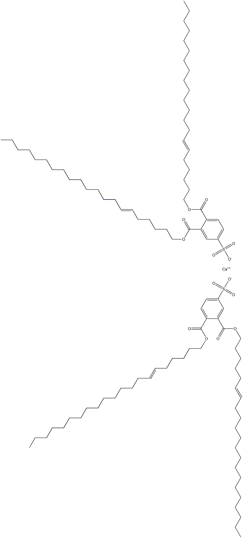 Bis[3,4-di(6-henicosenyloxycarbonyl)benzenesulfonic acid]calcium salt Struktur