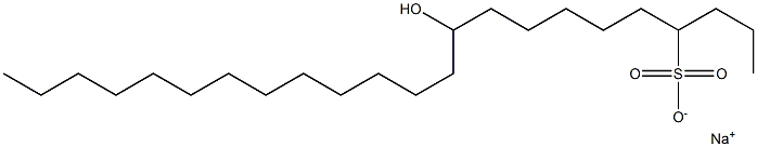 10-Hydroxytricosane-4-sulfonic acid sodium salt Struktur