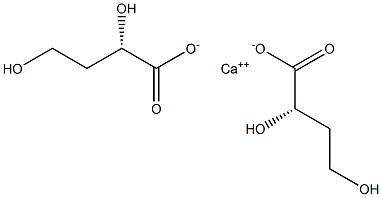 Bis[[S,(-)]-2,4-dihydroxybutyric acid] calcium salt Struktur