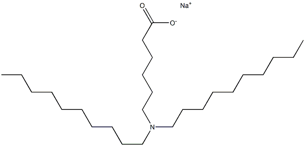 6-(Didecylamino)hexanoic acid sodium salt Struktur