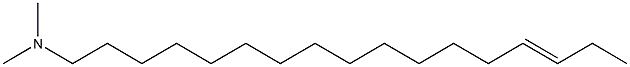 N,N-Dimethyl-14-heptadecen-1-amine Struktur