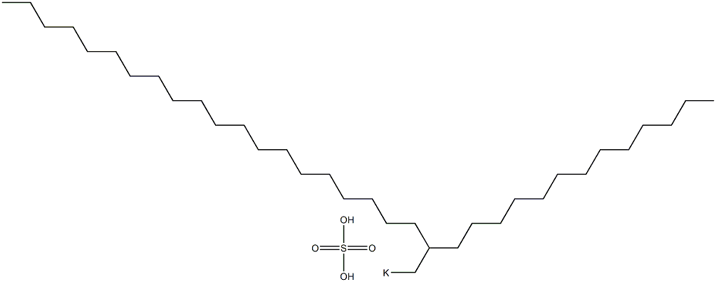 Sulfuric acid 2-tridecyldocosyl=potassium salt Struktur