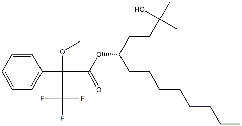 (4S)-4-[[2-Methoxy-3,3,3-trifluoro-2-phenylpropanoyl]oxy]-1,1-dimethyl-1-dodecanol Struktur