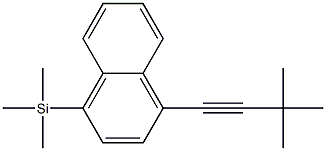 1-(3,3-Dimethyl-1-butynyl)-4-trimethylsilylnaphthalene Struktur