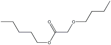 Butoxyacetic acid pentyl ester Struktur