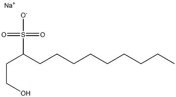 1-Hydroxydodecane-3-sulfonic acid sodium salt Struktur