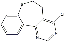 4-Chloro-5,6-dihydro[1]benzothiepino[5,4-d]pyrimidine Struktur