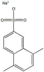 5,8-Dimethyl-2-naphthalenesulfonic acid sodium salt Struktur