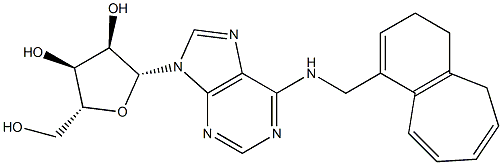 N-[[(4,5-Dihydro-3H-benzocyclohepten)-1-yl]methyl]adenosine Struktur