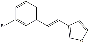 3-(3-Bromostyryl)furan Struktur