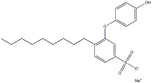 4'-Hydroxy-6-nonyl[oxybisbenzene]-3-sulfonic acid sodium salt Struktur