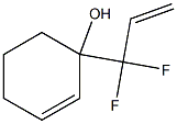 1-(1,1-Difluoro-2-propenyl)-2-cyclohexen-1-ol Struktur