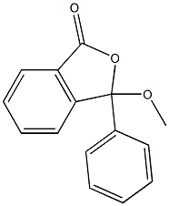 3-Methoxy-3-phenylisobenzofuran-1(3H)-one Struktur