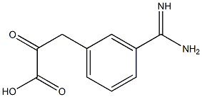 2-Oxo-3-(3-amidinophenyl)propanoic acid Struktur