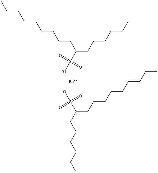 Bis(hexadecane-7-sulfonic acid)barium salt Struktur