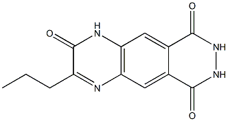 3-Propylpyridazino[4,5-g]quinoxaline-2,6,9(1H,7H,8H)-trione Struktur