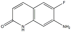 7-Amino-6-fluoroquinolin-2(1H)-one Struktur