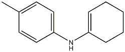 N-(1-Cyclohexen-1-yl)-4-methylaniline Struktur