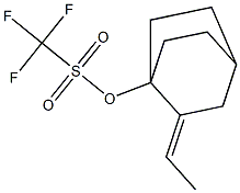 Trifluoromethanesulfonic acid (E)-2-ethylidenebicyclo[2.2.2]octan-1-yl ester Struktur