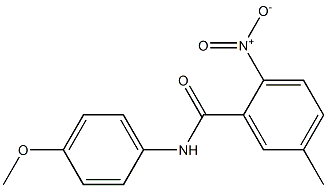 2-Nitro-5-methyl-N-(4-methoxyphenyl)benzamide Struktur