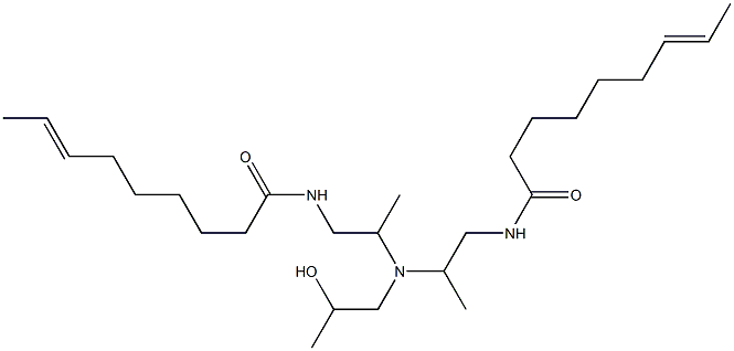 N,N'-[2-Hydroxypropyliminobis(2-methyl-2,1-ethanediyl)]bis(7-nonenamide) Struktur