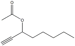 Acetic acid 1-pentyl-2-propynyl ester Struktur