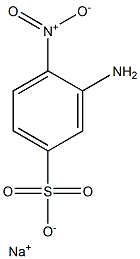 3-Amino-4-nitrobenzenesulfonic acid sodium salt Struktur