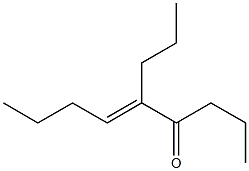 5-Propyl-5-nonen-4-one Struktur